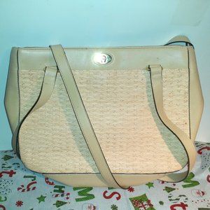 Etienne Aigner Stylish Handbag Wicker Pattern